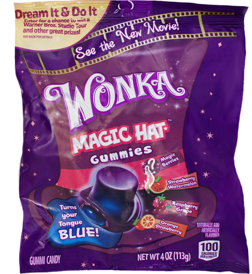 Wonka Magic Hat Gummies - 4oz - Wonka - wonka hat - wonka hat gummies - wonka hat gummies - wonka candy - gummy candy - gummy - gummies - gummy candies