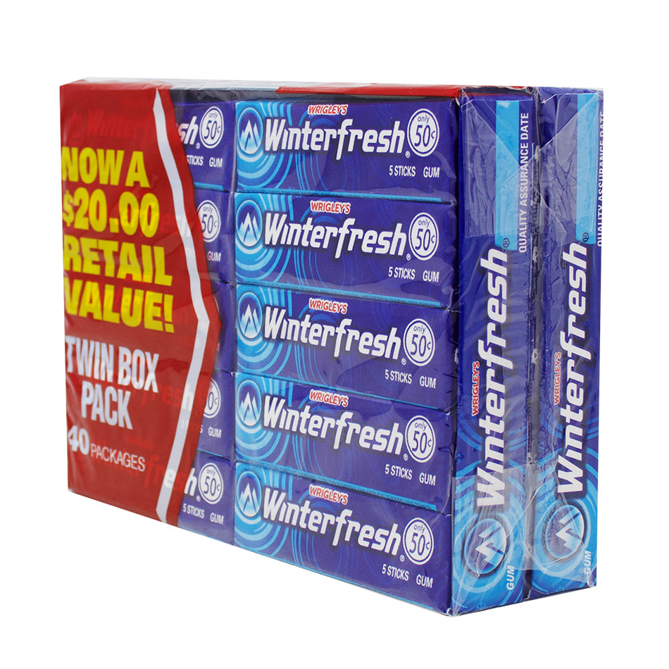 Wrigley's Winterfresh 5 Stick - 40ct - Bubble Gum - Winterfresh Gum