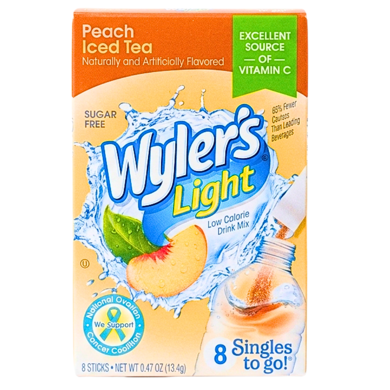 Wyler's Light Singles To Go Drink Mix Peach Iced Tea