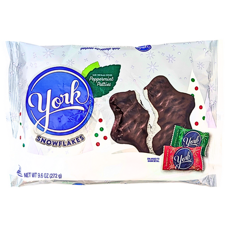 York Snowflakes Dark Chocolate Peppermint Patties - 9.6oz