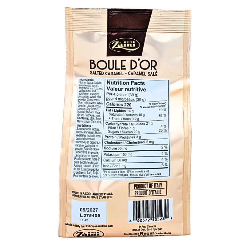 Zaini Boule D'OR Salted Caramel - 144g