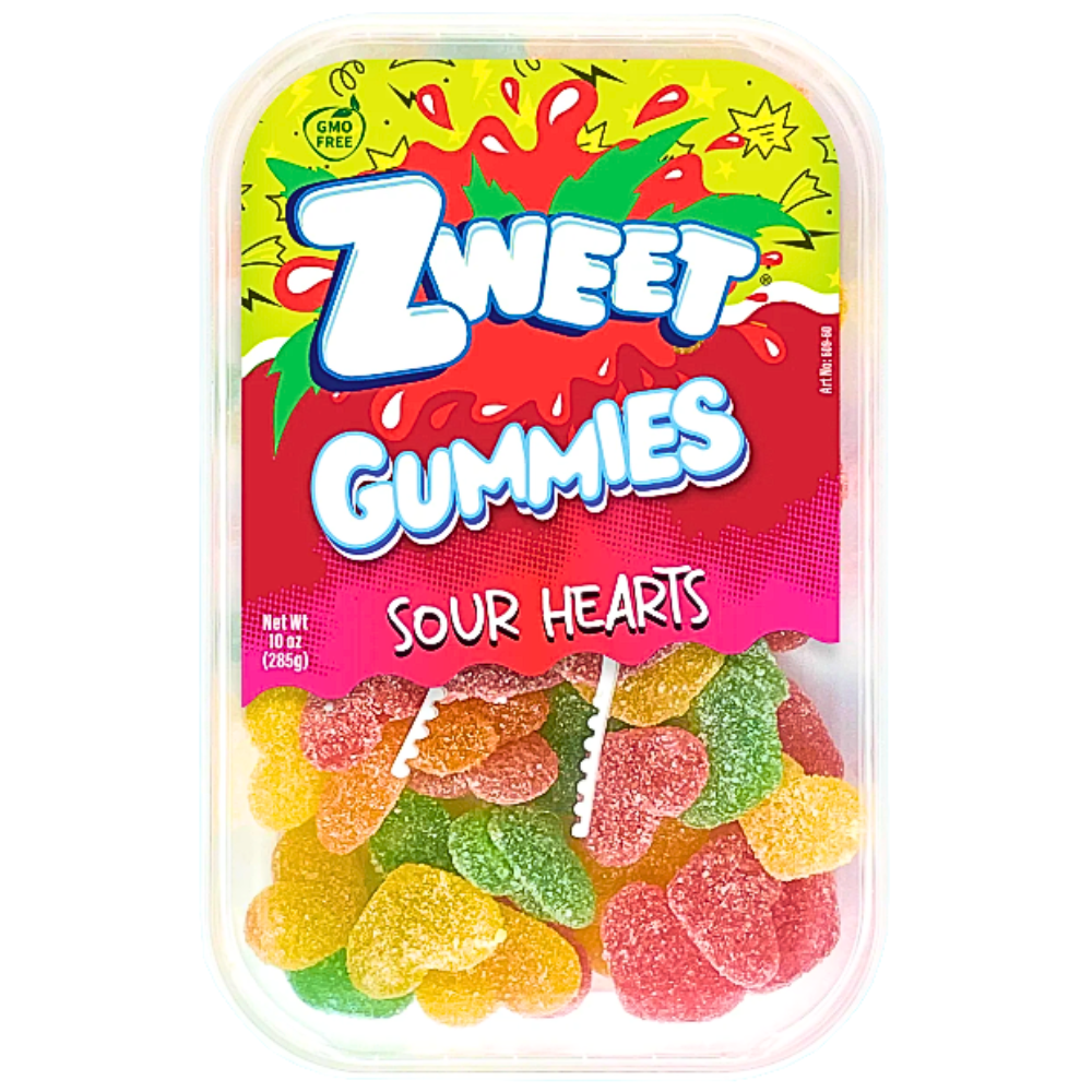 Zweet Gummies Sour Hearts - 10oz