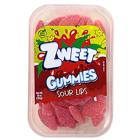 Zweet Gummies Sour Lips - 10oz