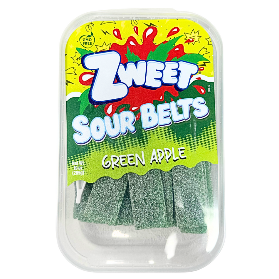 Zweet Sour Belts Green Apple - 10oz