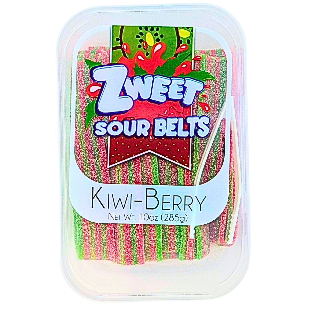 Zweet Sour Belts Kiwi Strawberry - 10oz
