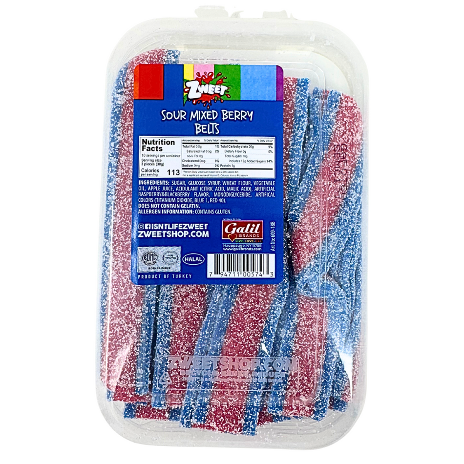 Zweet Sour Belts Mixed Berry - 10oz