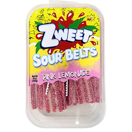 Zweet Sour Belts Pink Lemonade - 10oz