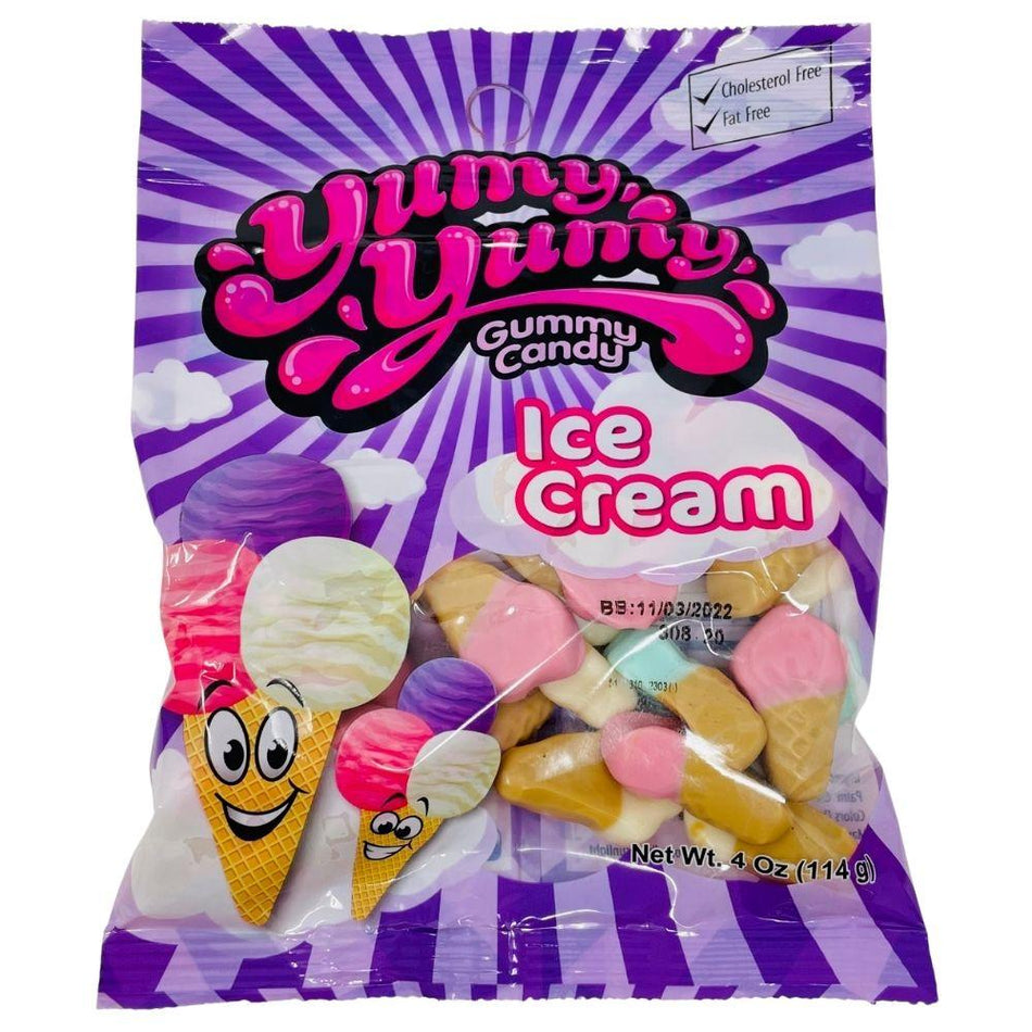 Yumy Yumy-Gummy Candy-Ice Cream Cone-Gummy Candy-Fruity 