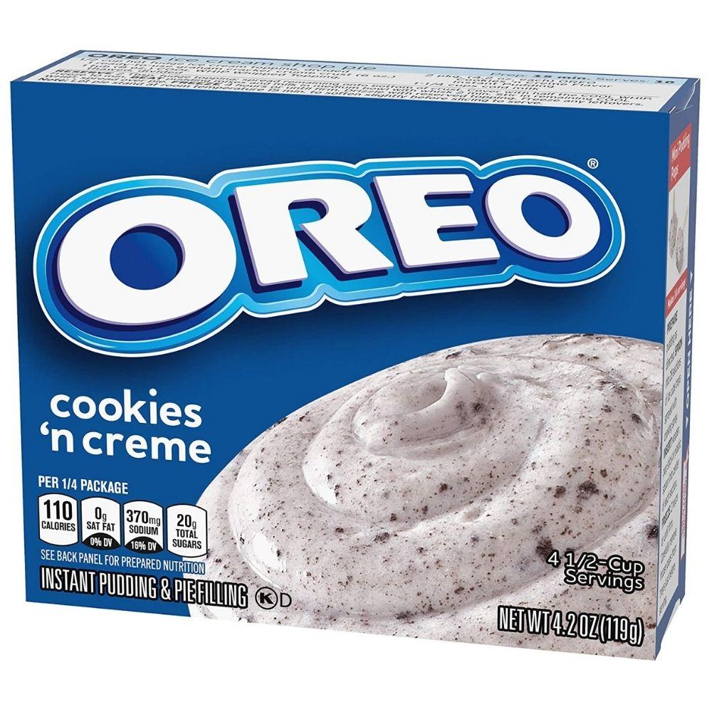 Kraft Jell-O Instant Pudding Oreo Cookies and Cream - 4.2oz -Oreo Pudding - Jello - Cookies and Cream