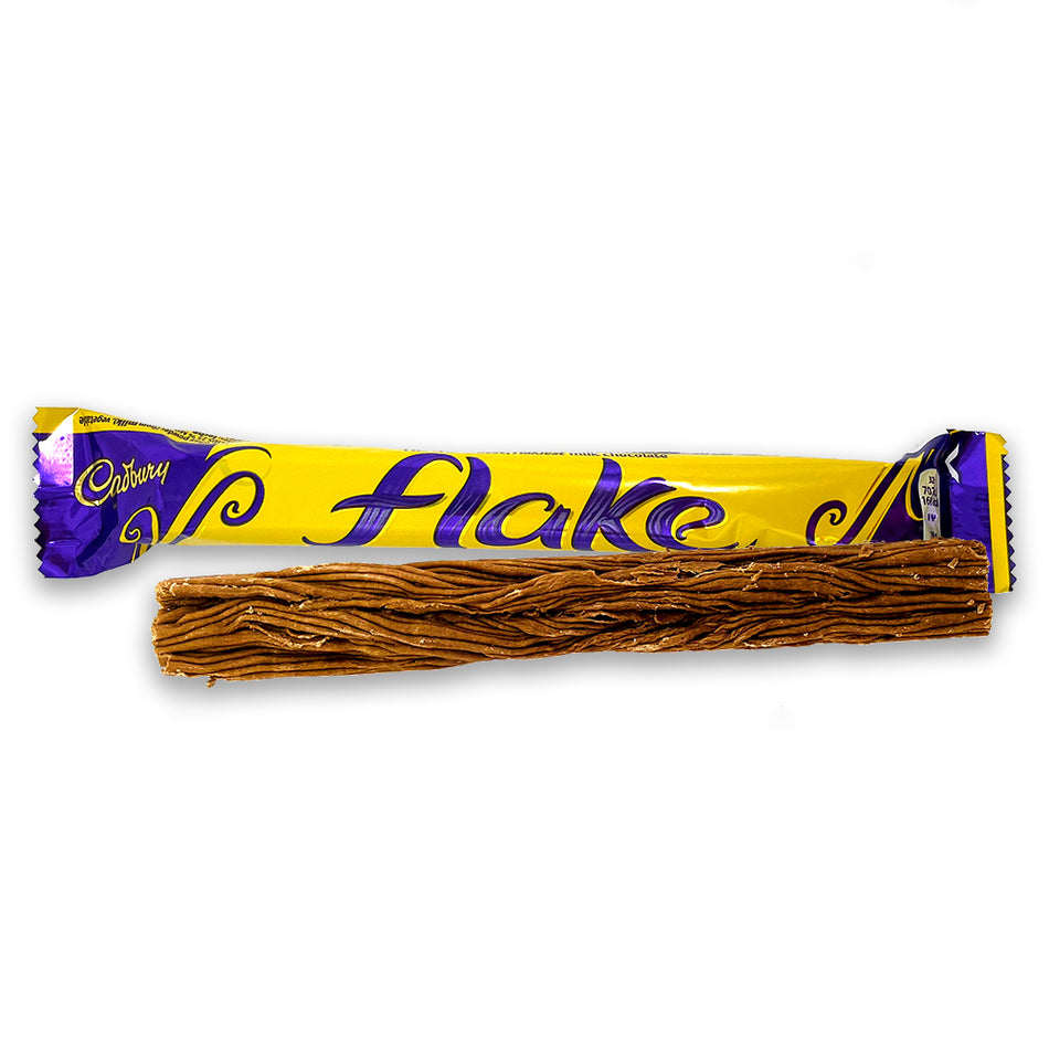 Cadbury Flake UK 32g Opened, UK Chocolate, UK Candy, Cadbury, Cadbury Chocolate, Cadbury Flake Chocolate, Cadbury Flake Bar
