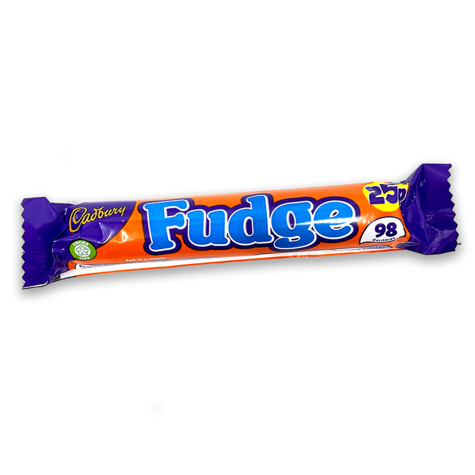 Cadbury Fudge Bar 22g UK Front, UK Chocolate, UK Candy, Cadbury, Cadbury Chocolate, Cadbury Fudge