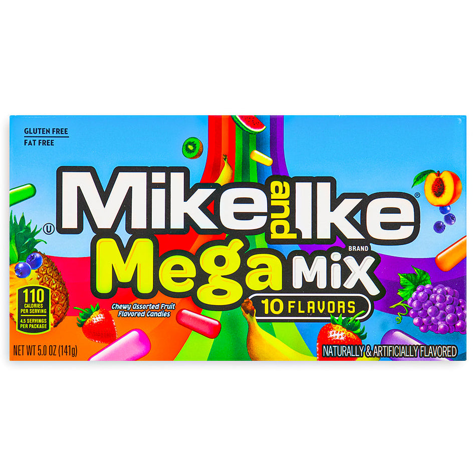 Mike and Ike Mega Mix Theatre Pack Front, Mike and Ike Mega Mix, Candy Carnival, Fruity Flavor Explosion, Theater Pack Candy, Bite-Sized Delights, Fruit-Flavored Candies, Sweet Taste Sensation, Candy Fiesta, Flavorful Entertainment, Candy Variety Pack, mike and ike, mike and ike candy, mike and ikes, mike and ikes candy