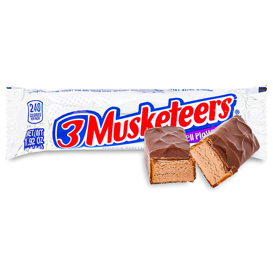 3 Musketeers Bar Front - American Chocolate Bars