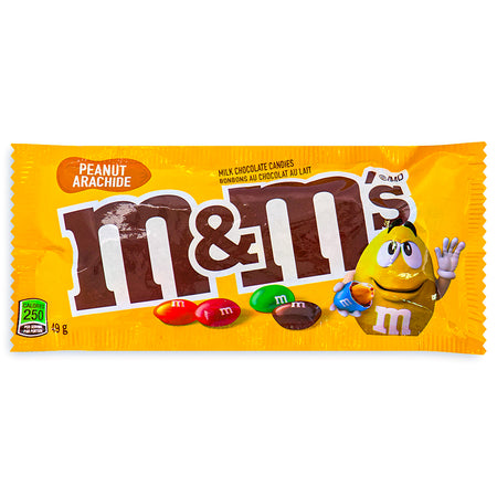 M&M's Peanut Chocolate Candies 1.74oz Front