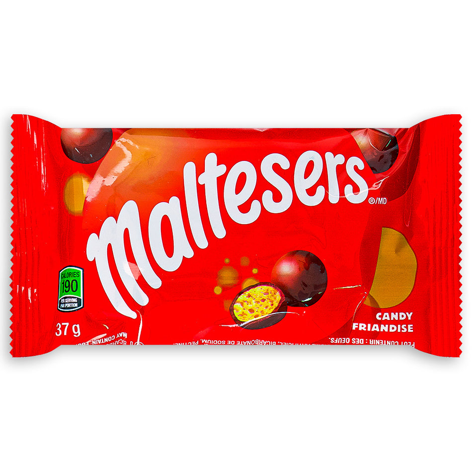 Maltesers Chocolate 37g Front, Canadian Chocolate, Maltesers Chocolate, Maltesers, crunchy chocolate