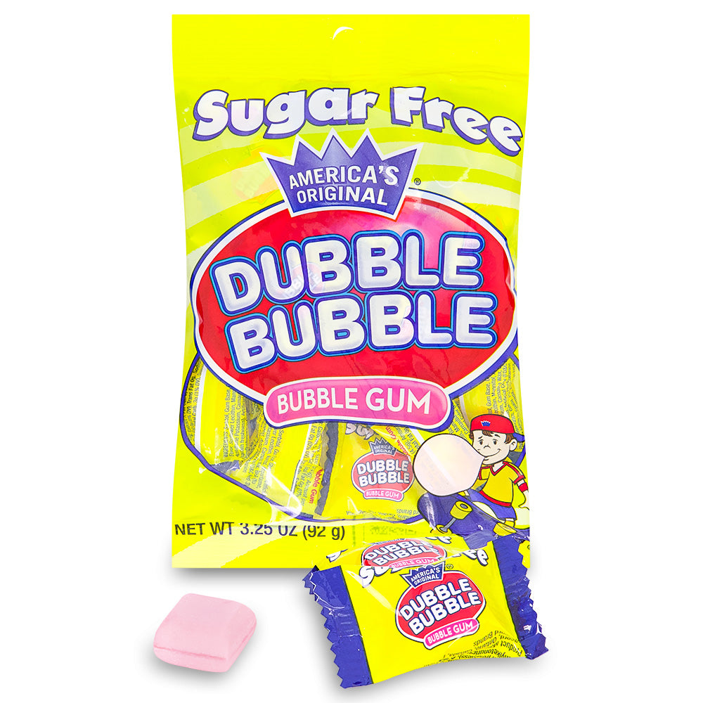 Dubble Bubble Sugar Free Bubble Gum Opened, Sugar Free Gum, Dubble Bubble Sugar Free, Dubble Bubble Gum