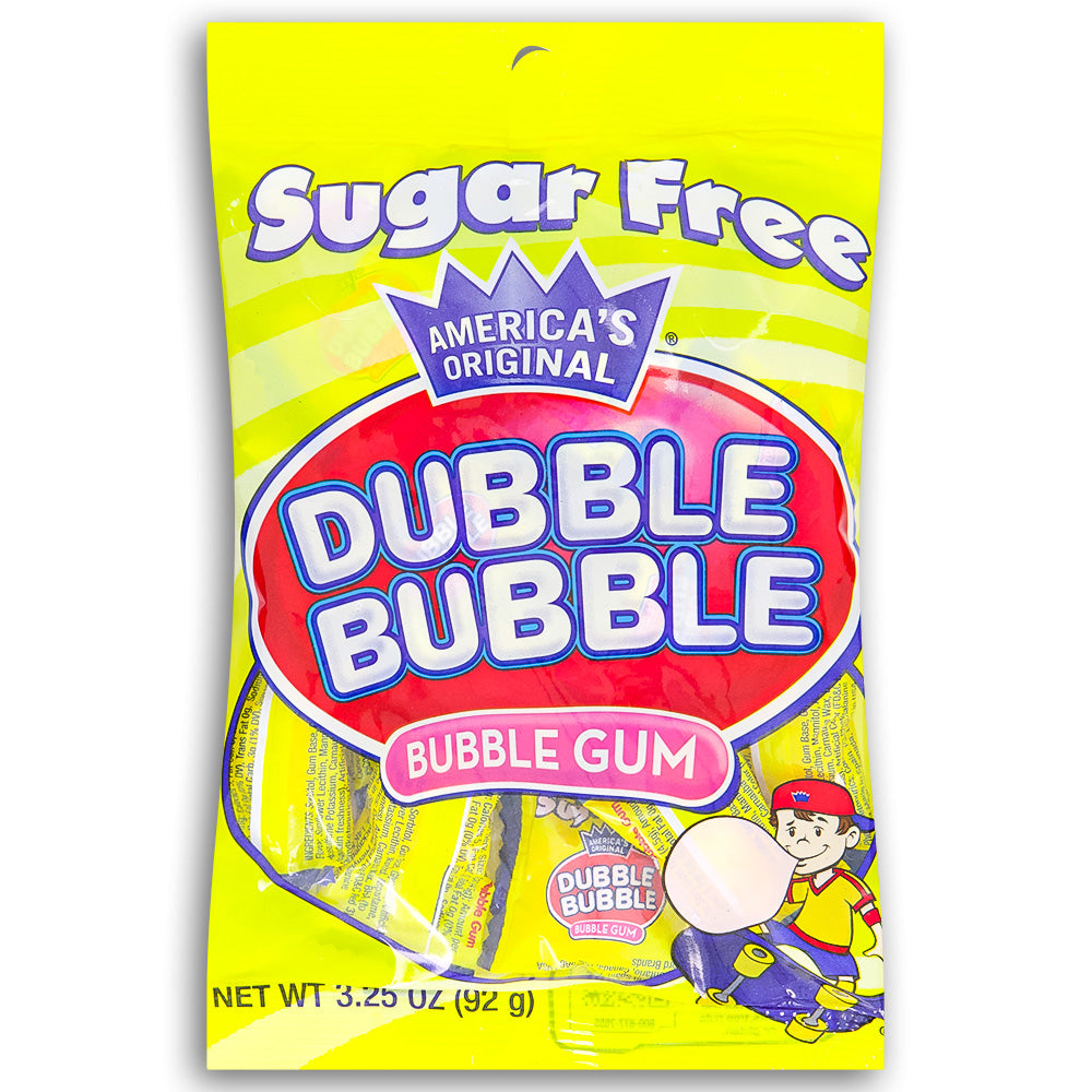 Dubble Bubble Sugar Free Bubble Gum Front, Sugar Free Gum, Dubble Bubble Sugar Free, Dubble Bubble Gum