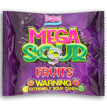 Barnetts Mega Sour Fruits UK Front - Most Sour Candy in the World