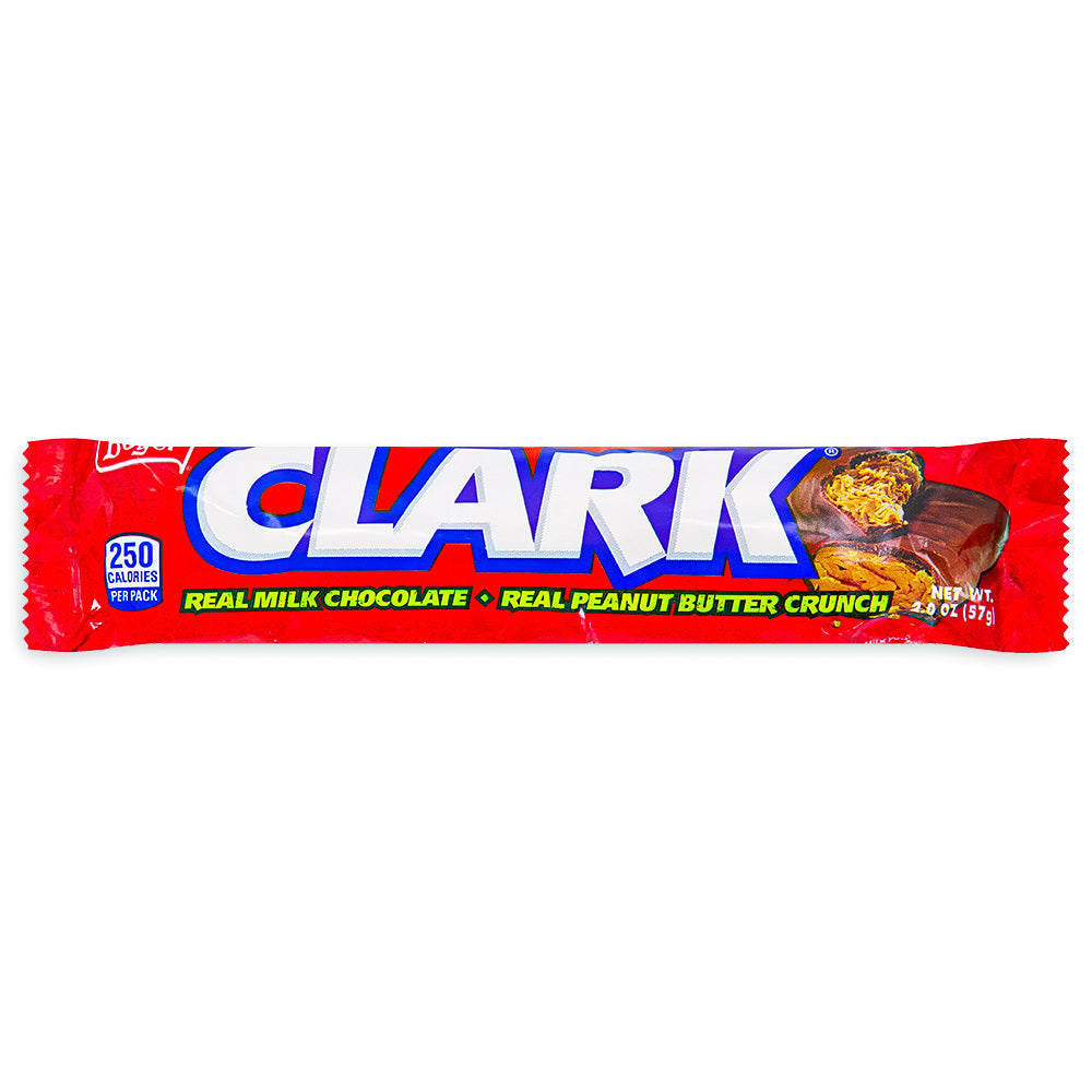 Clark Bar - 2oz Front, clark bar, clark chocolate bar, peanut butter chocolate bar, retro candy