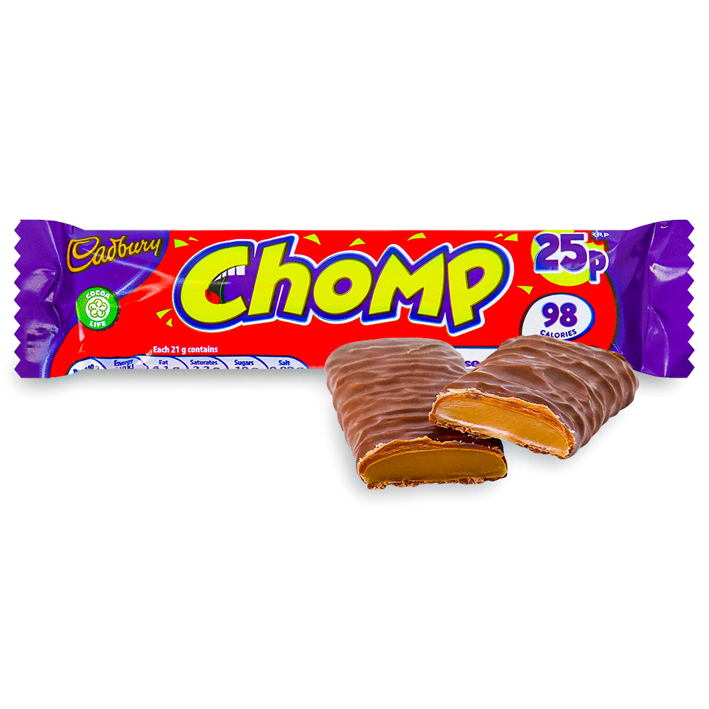 Cadbury Chomp Bar UK Opened, Cadbury chocolate, UK chocolate, Chomp bar, Cadbury Chomp bar