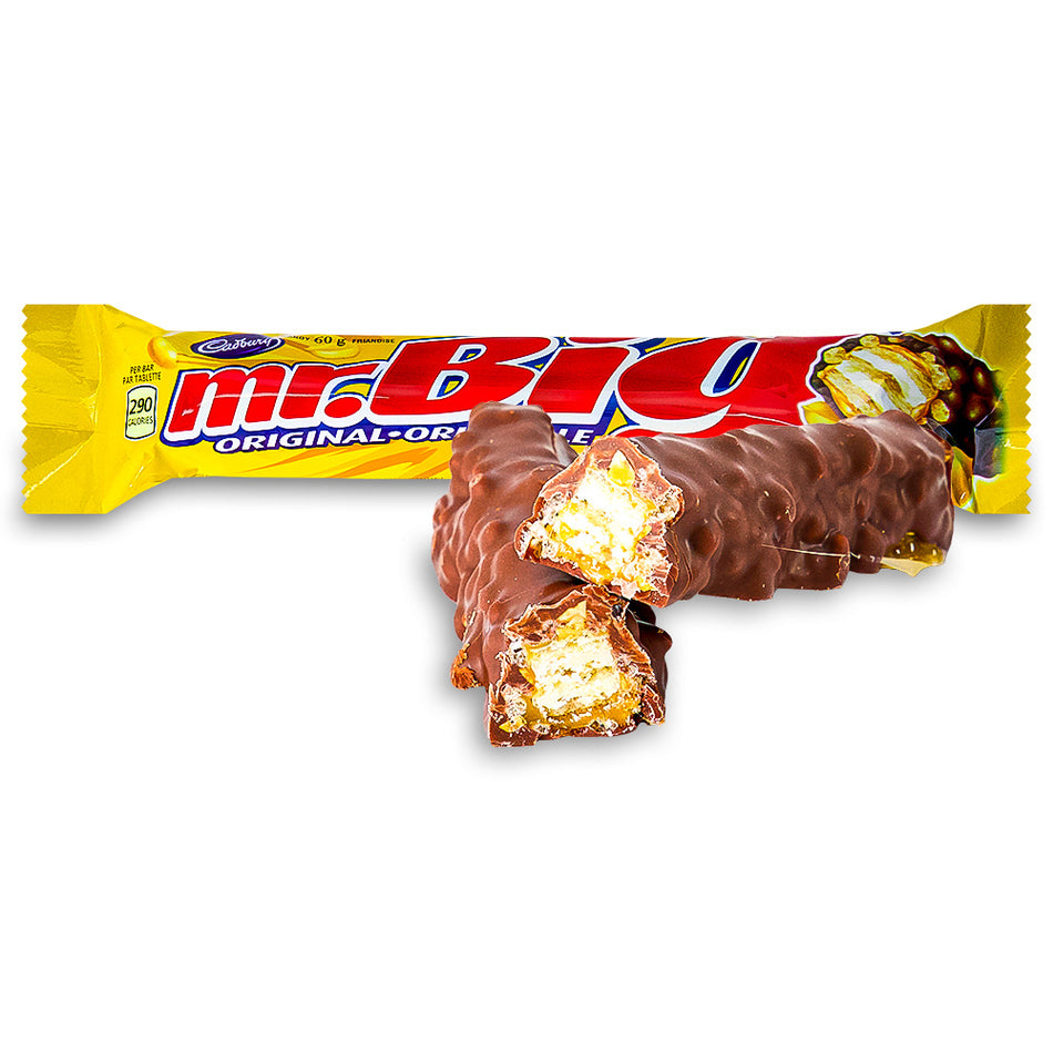 Mr. Big Chocolate Bar - 60g Opened, Canadian Chocolate, Canadian Candy, Cadbury Mr. Big, Mr. Big