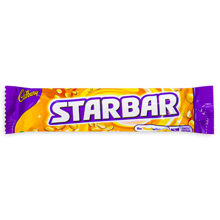 Cadbury Starbar UK 49g Front, Cadbury, Cadbury Chocolate, UK Candy, UK Chocolate, Cadbury Starbar, Starbar Chocolate, Starbar Candy