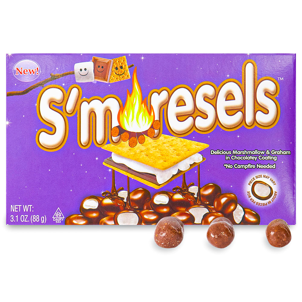 S'moresels Theatre Pack Chocolate Opened  - Movie Theater Candy