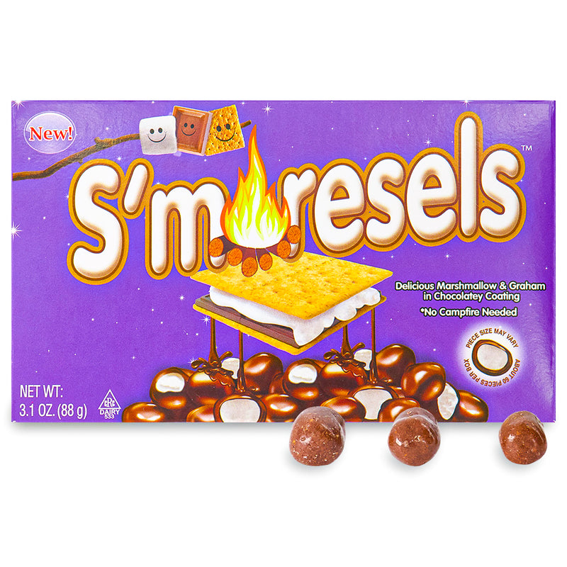 S'moresels Theatre Pack Chocolate Opened  - Movie Theater Candy