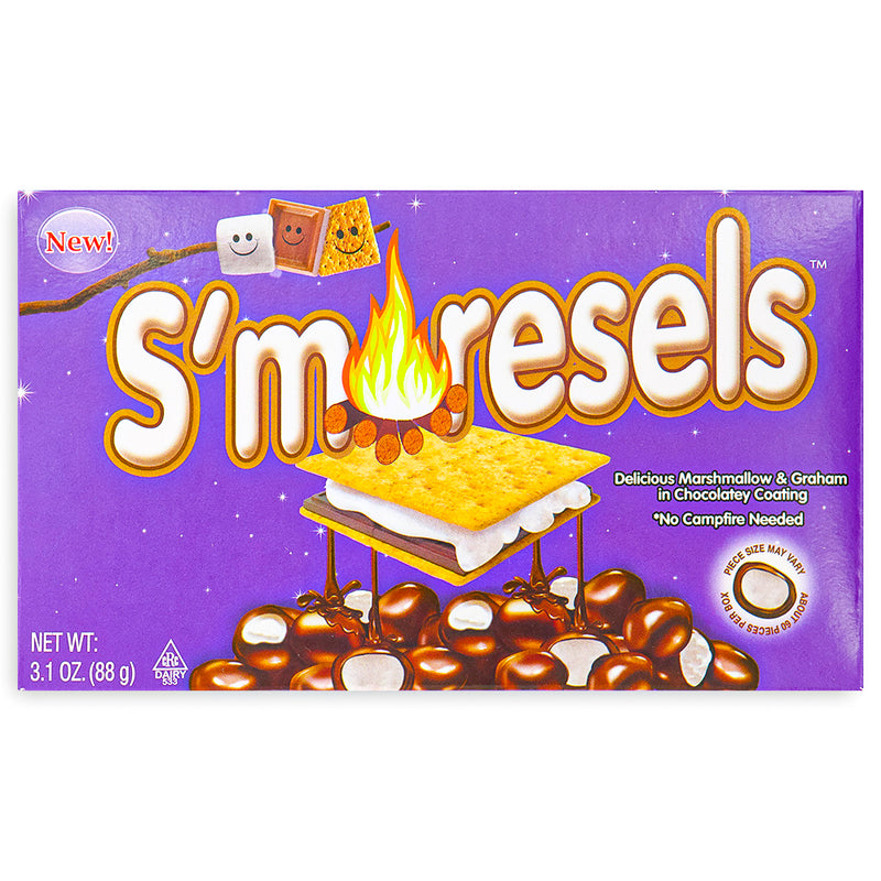 S'moresels Theatre Pack Chocolate Front - Movie Theater Candy