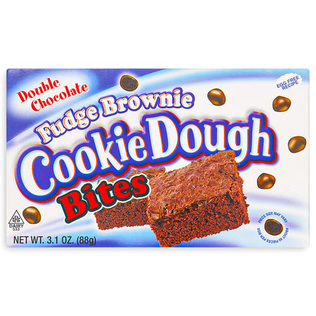Fudge Brownie Cookie Dough Bites Front, Fudge Brownie, Cookie Dough, Cookie Dough Brownie, Fudge Brownie