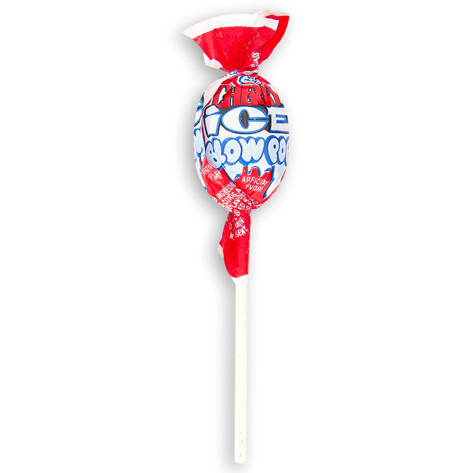 Charms Blow Pop Cherry Ice Front, charms lollipop, charms pop, bubble gum lollipop, cherry candy, cherry ice candy, cherry ice lollipop, retro candy, nostalgic candy