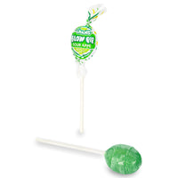 Charms Blow Pop Sour Apple Open, charms lollipop, charms pop, bubble gum lollipop, sour apple candy, sour apple lollipop, retro candy, nostalgic candy, sour lollipop