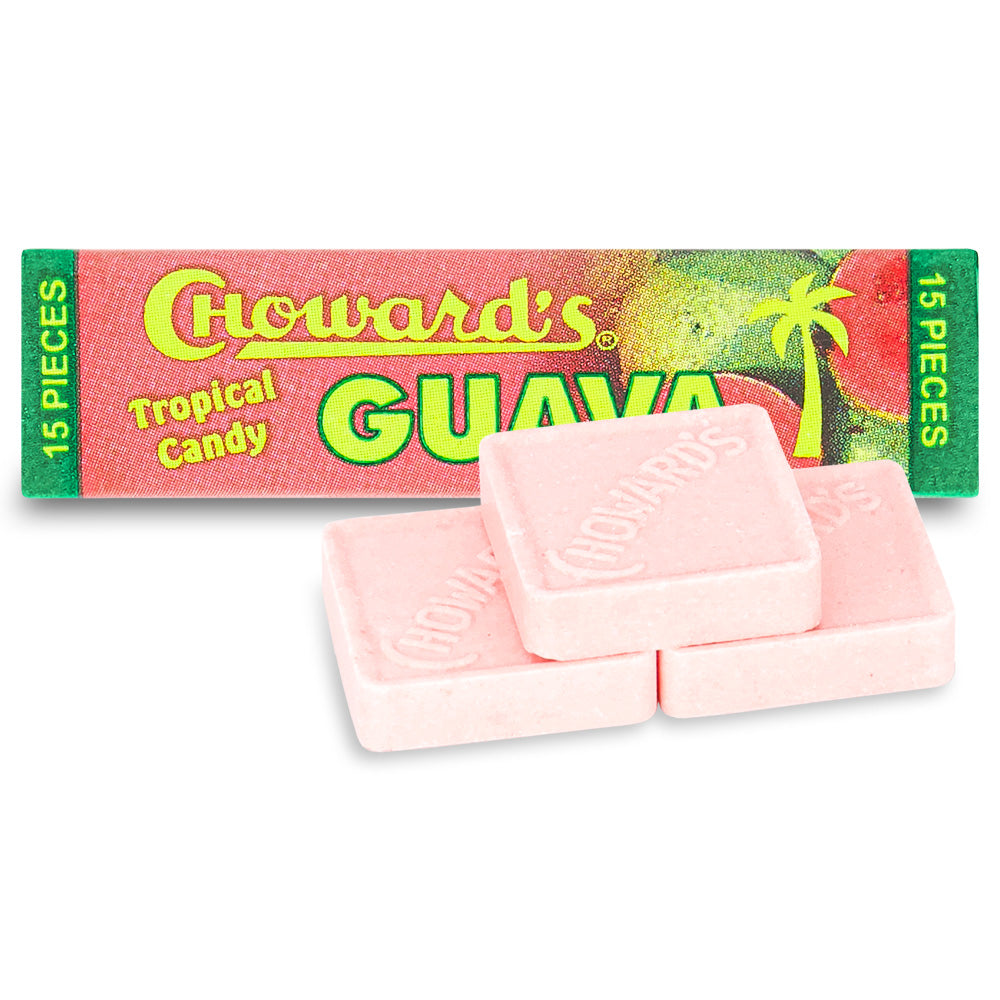 Choward's Guava Tropical Candy Opened, Chowards, Tropical Candy, Chowards Candy