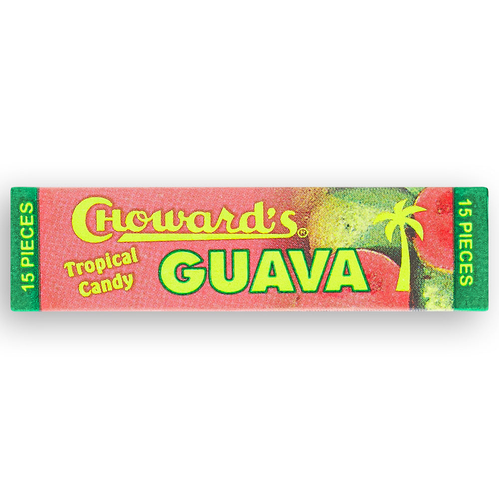 Choward's Guava Tropical Candy Front, Chowards, Tropical Candy, Chowards Candy