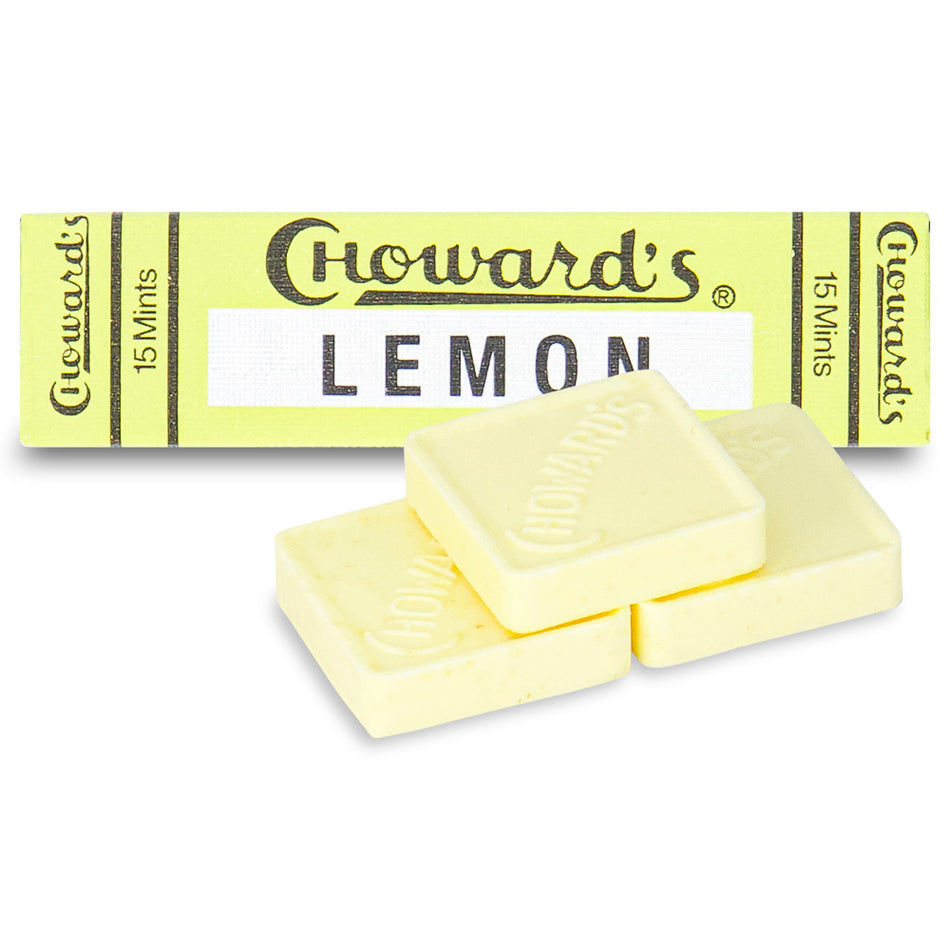 Choward's Lemon Candy Opened, Chowards, Lemon Candy, Chowards Candy