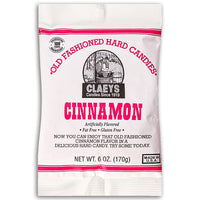 Claeys Cinnamon Old Fashioned Hard Candies Front, Hard Candies, Claeys Hard Candies, Cinnamon Hard Candy, Cinnamon Candy