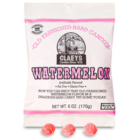 Claeys Watermelon Old Fashioned Hard Candies Opened, Hard Candies, Claeys Hard Candies, Watermelon Hard Candy, Watermelon Candy