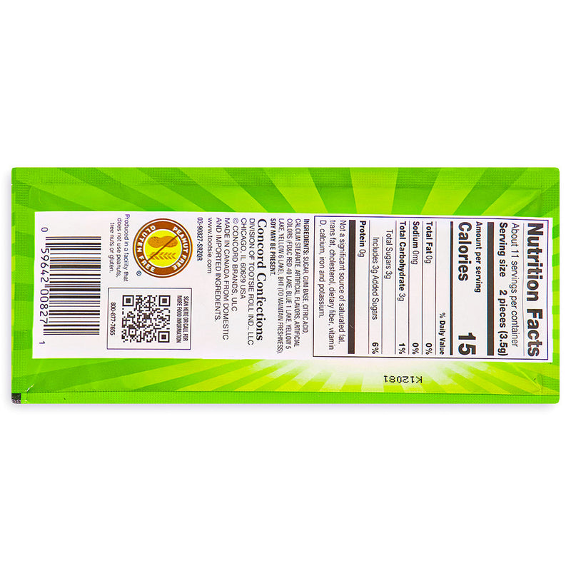 Razzles Sour Candy 1.4 oz. Back Nutrition Facts, Razzles Sour Candy, Sweet and sour excitement, Candy that transforms into gum, Sour aficionado, candy connoisseur, Flavor-packed experience, razzles, razzles candy, sour razzles, razzles sour