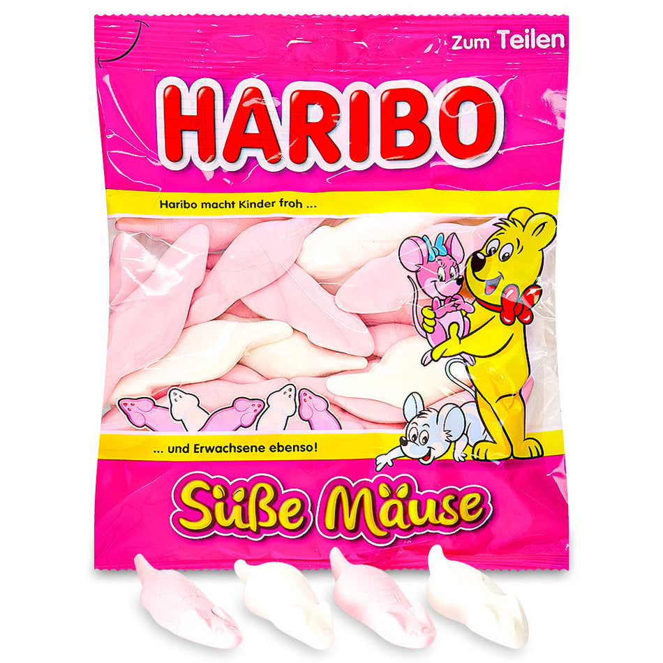 Haribo Sube Mause Candy - 200g, Haribo Sube Mause Candy, Mouse-shaped Gummies, Fruity Flavors, Sweet Delights, Whimsical Candy, Squeak-tacular