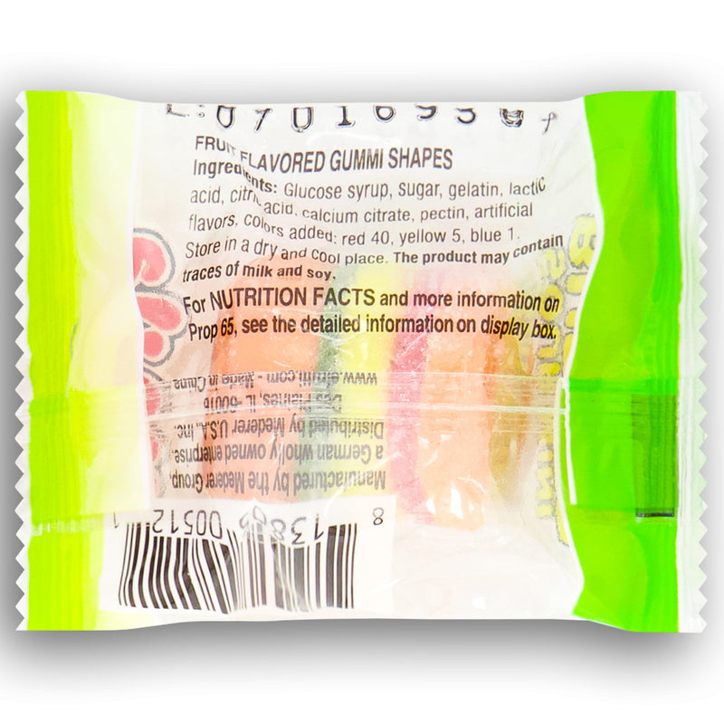 efrutti Gummi Sour Burger Candy Back