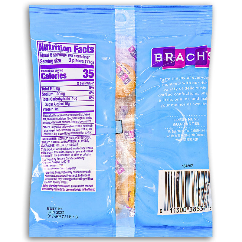Brach's Sugar Free Butterscotch Back, Brachs sugar free hard candy, sugar free hard candy, butterscotch hard candy, sugar free butterscotch hard candy