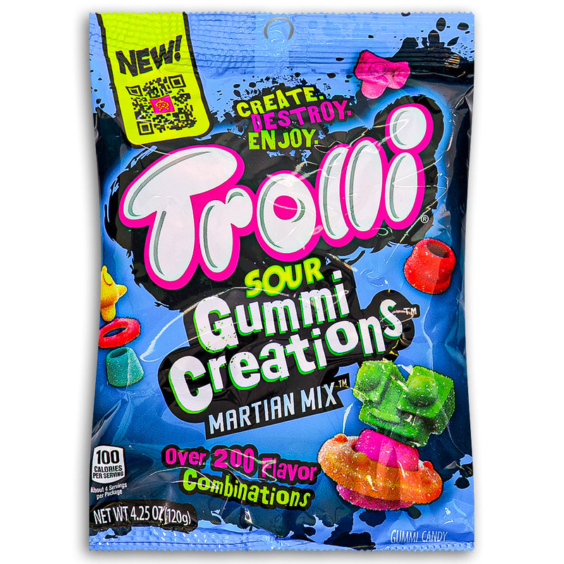 Trolli Sour Gummi Creations Martian Mix 4.25oz Front