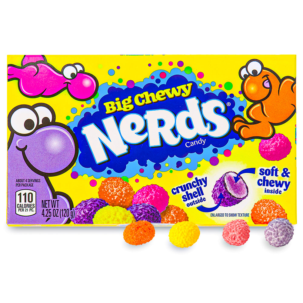 Nerds Big Chewy Theater Box 4.25oz Opened, nerds candy, big chewy nerds candy, chewy nerds candy, chewy candy