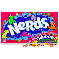 Nerds Candy Rainbow Theatre Pack, rainbow of flavors, tangy candies, flavor fireworks, jokes, laughter, candy-themed comedy club, flavor adventure, candy enthusiast