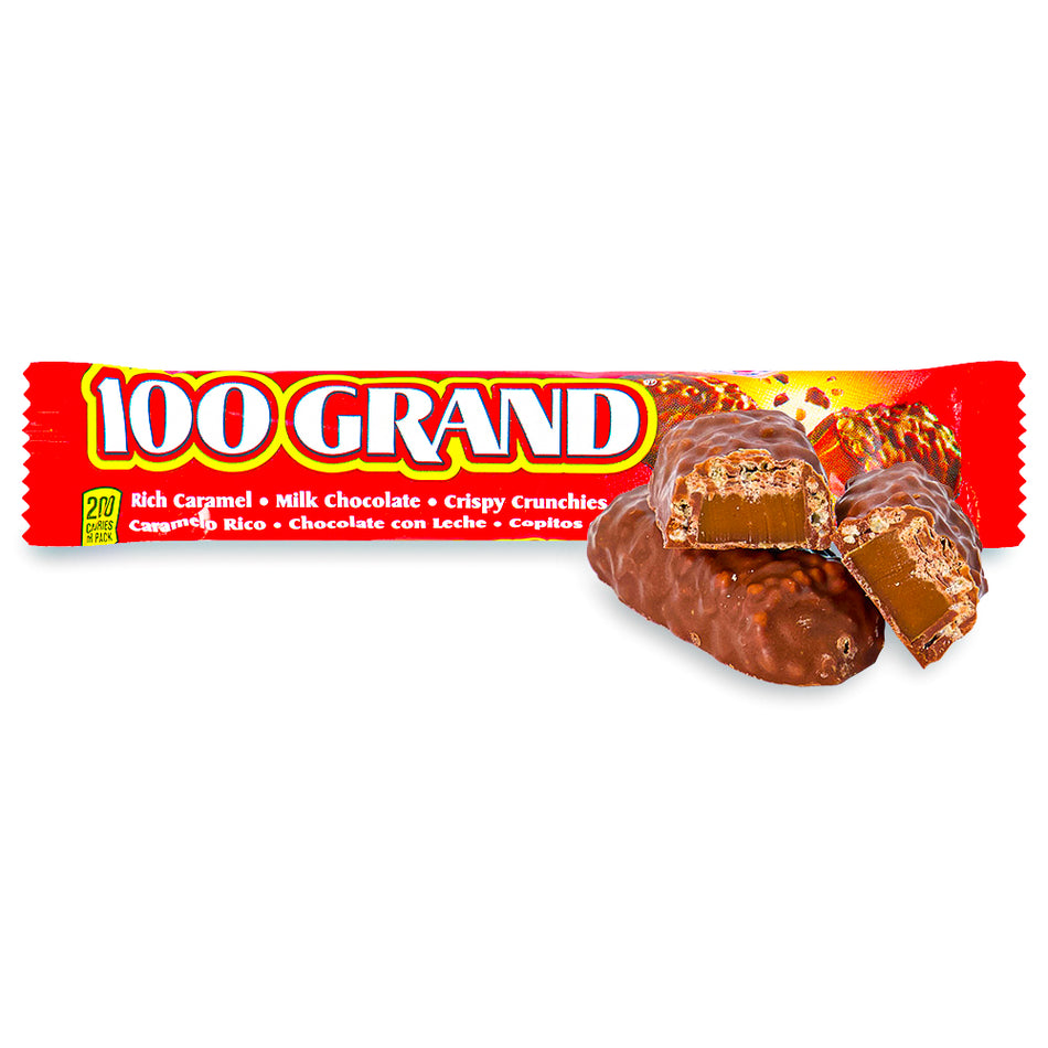 100 Grand Bar Chocolate Front - American Chocolate Bars