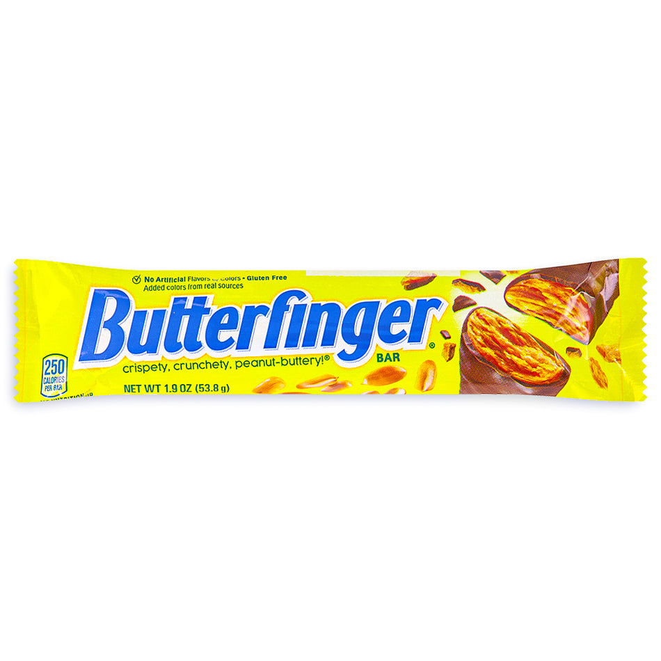 Butterfinger Bar Chocolate Front, Butterfinger chocolate bar, butterfingers