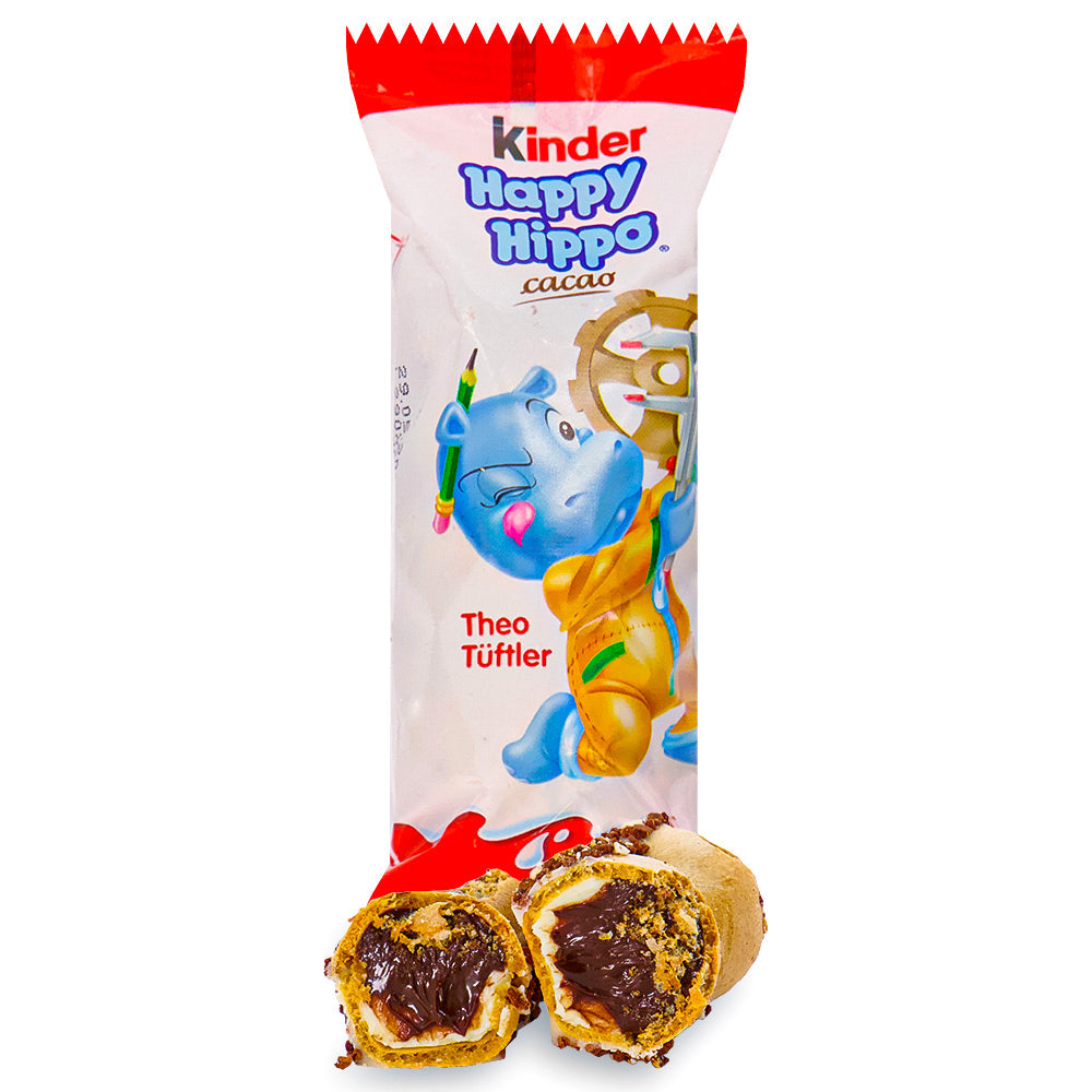 Kinder Happy Hippo Cocoa Cream Biscuits - 20.7g, Kinder Happy Hippo Cocoa Cream Biscuits, delightful crunch, cocoa bliss, snack enthusiasts, flavor explorers, joyful and delicious, sweetness