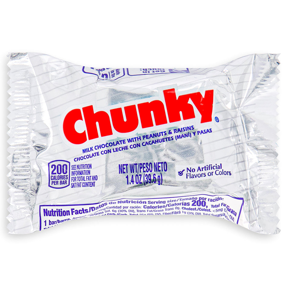 Chunky Chocolate Bar Front, Chunky, Chunky Candy Bar, Chunky Candy, Chunky Chocolate, Chunky Chocolate Bar