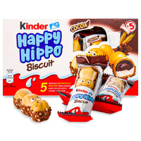 Kinder Happy Hippo Cocoa Cream Biscuits 5 PACK 103.5g Opened, Kinder Chocolate, Creamy Kinder, Kinder Hippos, Kinder, Best Kinder Chocolate