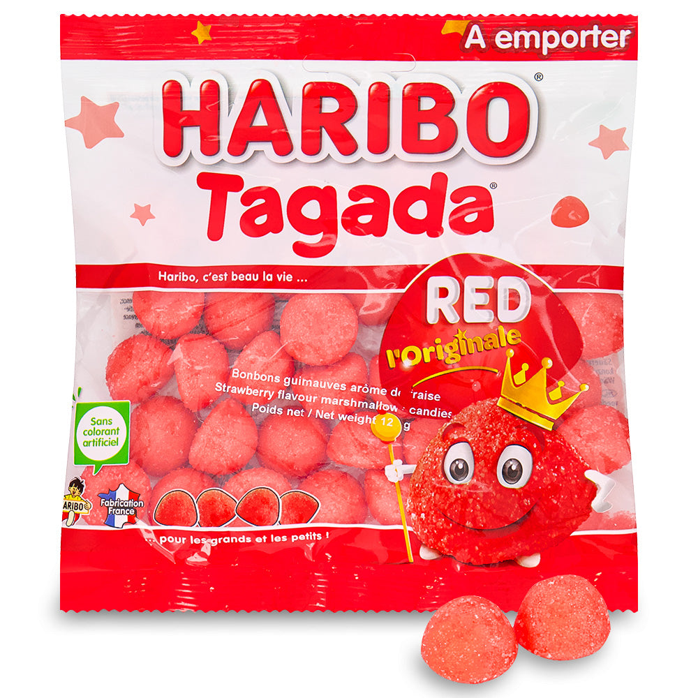 Haribo Tagada - 120g, Haribo Tagada, Berrylicious Carnival, Sweet Adventure, Fruity Flavors, Whimsical Treats, Chewy Delight, Sweet Cravings, Gummy Fun, Carnival Performers